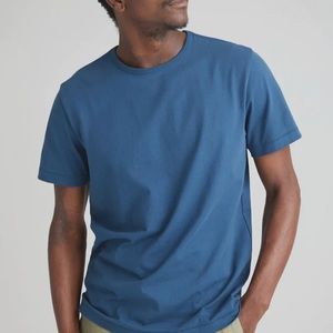 RICHER POORER  Organic weighted t-shirt men’s Medium. Blue.